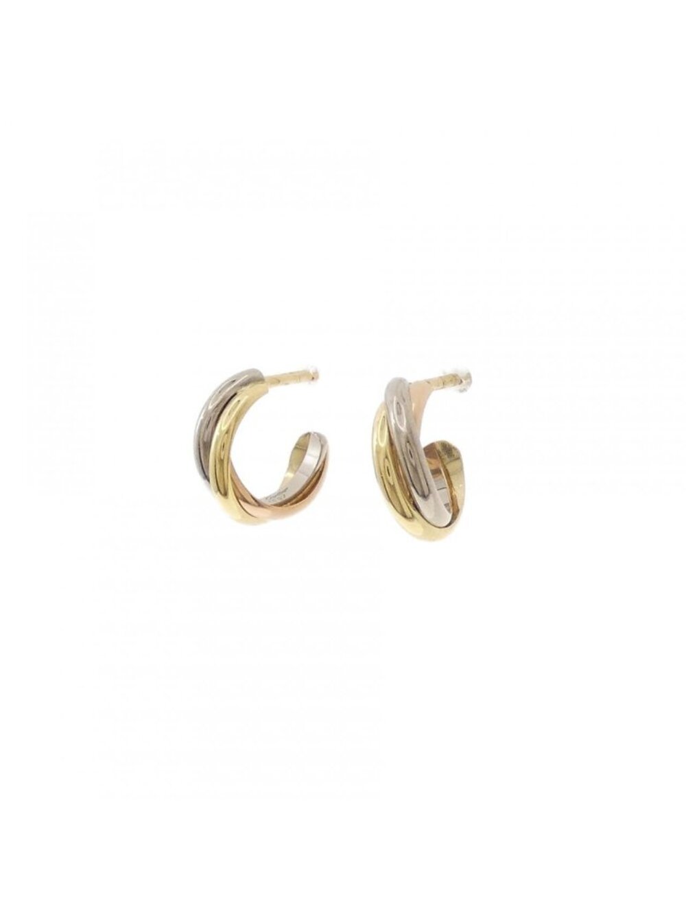 ★SOLD★ Cartier Trinity Small Earrings - Picture 2 of 4